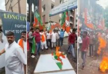 Clashes erupt in Patna after indecent remark on PM Modi, BJP-Congress workers battle violently Clashes erupt in Patna after indecent remark on PM Modi, BJP-Congress workers battle violently
