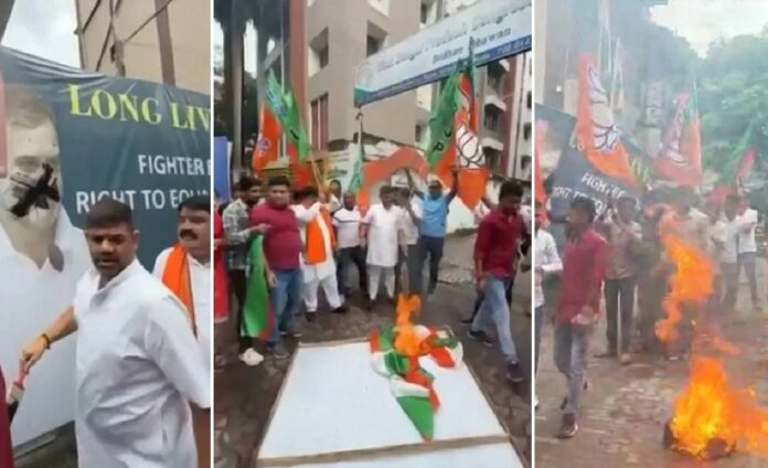 Clashes erupt in Patna after indecent remark on PM Modi, BJP-Congress workers battle violently