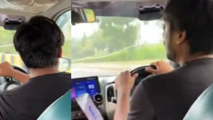 Bhaiya, stop please...! The driver kept driving the car at high speed, and the children kept screaming; the video went viral.