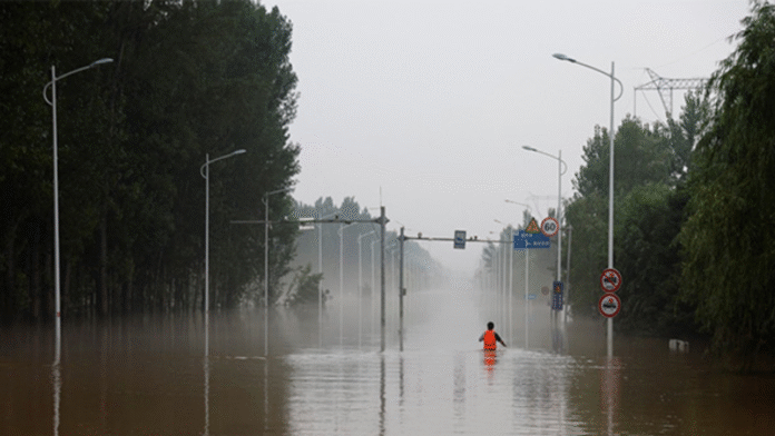 Sudden Flash flood in northern China kills 8; 4 still missing