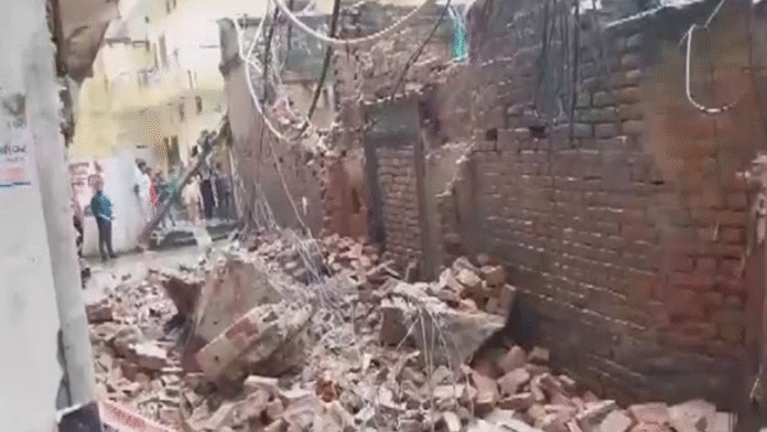 3 children trapped under debris after dilapidated house collapses in Delhi's Mandawali area