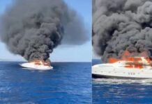 VIDEO: Superyacht burns in the middle of the sea; 306 crores destroyed in one stroke!