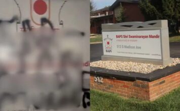 Another Hindu Temple Vandalized in the US: Indiana’s BAPS Swaminarayan Mandir Targeted Days Before Janmashtami