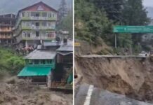 Manali Under Siege: Torrential Rains and Sudden Cloudburst Spark Chaos in Himachal’s Tourist Haven Manali Under Siege: Torrential Rains and Sudden Cloudburst Spark Chaos in Himachal’s Tourist Haven