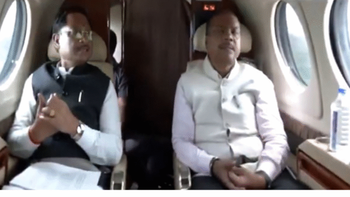 Chhattisgarh CM Vishnu Deo Sai conducts aerial survey of flood-affected areas in Bastar