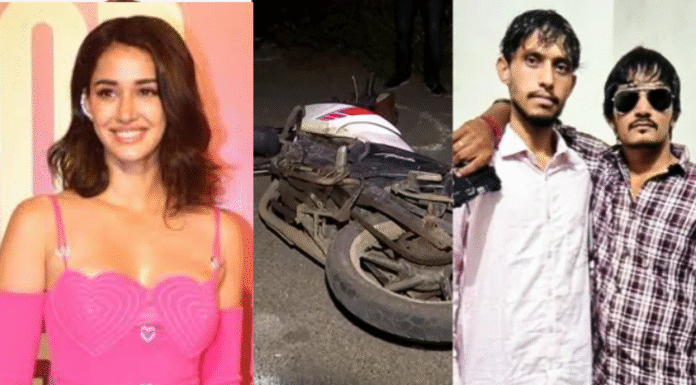 CCTV Footage Shows Gangsters on Bike Near Bareilly Petrol Pump Before Attack on Disha Patani’s House CCTV Footage Shows Gangsters on Bike Near Bareilly Petrol Pump Before Attack on Disha Patani’s House