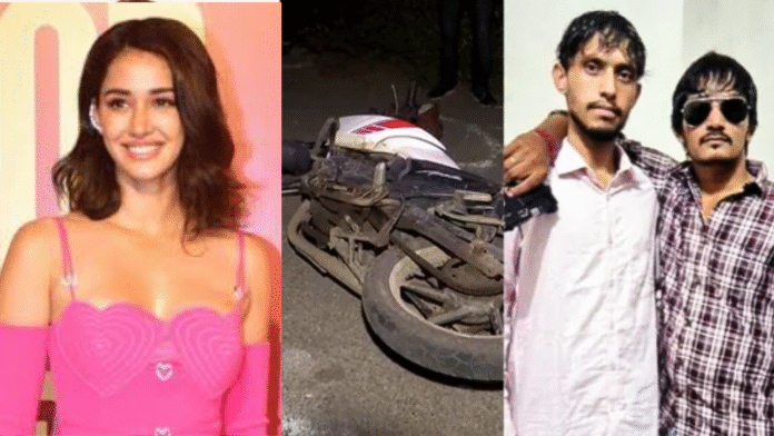 CCTV Footage Shows Gangsters on Bike Near Bareilly Petrol Pump Before Attack on Disha Patani’s House CCTV Footage Shows Gangsters on Bike Near Bareilly Petrol Pump Before Attack on Disha Patani’s House
