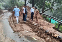 Cloudburst Damages Doon–Mussoorie Ropeway Project; Shuttering and Pipes Washed Away Massive Debris Hits Doon–Mussoorie Ropeway Construction After Cloudburst