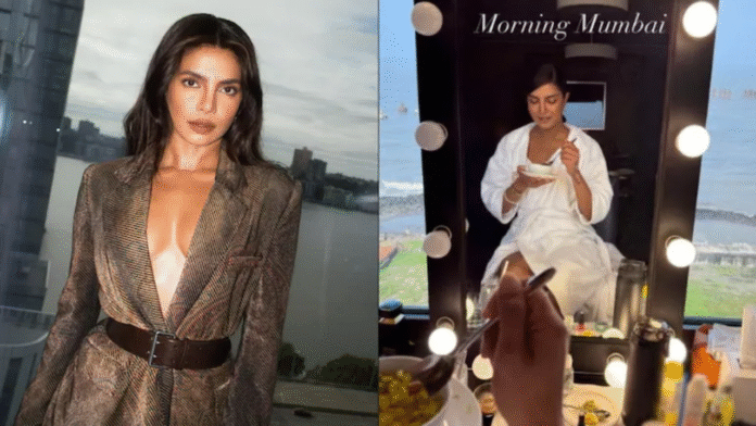Priyanka Chopra Jonas shared how her peaceful morning looked while staying in Mumbai