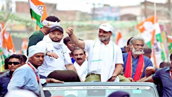 rahul Rahul-Tejashwi’s Voter Rights Yatra Culminates In Patna: Gandhi-Ambedkar Ideals At Centre, Political Showdown On Streets