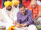 CM Bhagwant Mann and Arvind Kejriwal Launch Rs 75 Crore Development Works at Shri Kali Mata Temple in Patiala CM Bhagwant Mann and Arvind Kejriwal Launch Rs 75 Crore Development Works at Shri Kali Mata Temple in Patiala