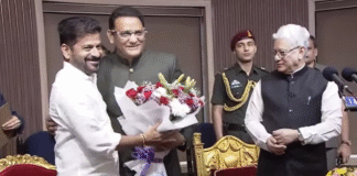 Former Indian Cricketer Mohammad Azharuddin Takes Oath as Telangana Minister Former Indian Cricketer Mohammad Azharuddin Takes Oath as Telangana Minister