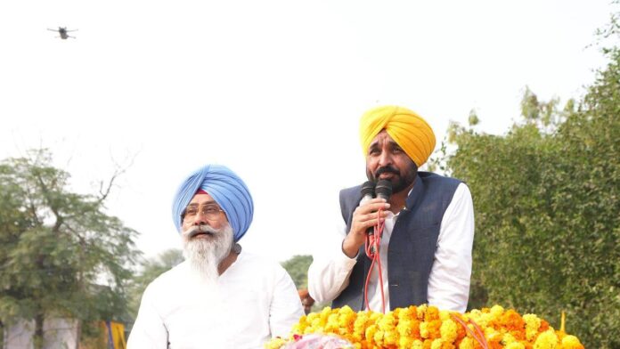 Mann Transforms Tarn Taran Rally Into Emotional Call For Future, Saying Leadership Means Sharing People’s Pain