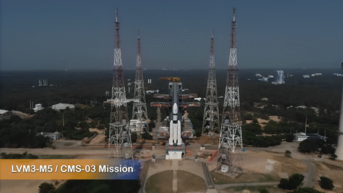 India’s Heaviest Satellite CMS-03 to Lift Off Today — ISRO Prepares for Major Space Milestone
