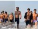 Akshay And Tiger Defy Winter Chill, Walk Fearlessly Into Juhu Sea Waters Akshay And Tiger Defy Winter Chill, Walk Fearlessly Into Juhu Sea Waters