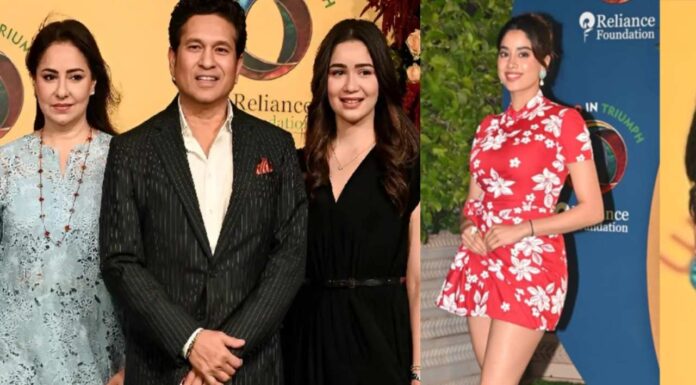 Stars Shine At Ambani Gala: Sara Tendulkar Wows In Black, Janhvi Kapoor Pops In Red Stars Shine At Ambani Gala: Sara Tendulkar Wows In Black, Janhvi Kapoor Pops In Red