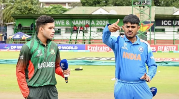 Under-19 World Cup 2026: India Defeat Bangladesh By 18 Runs The Indian team faced Bangladesh on Saturday in their second match at the ICC Men's Under-19 World Cup 2026.