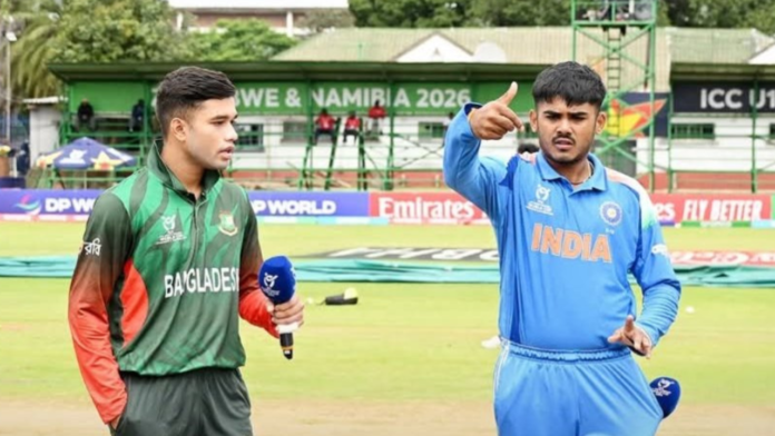 The Indian team faced Bangladesh on Saturday in their second match at the ICC Men's Under-19 World Cup 2026.