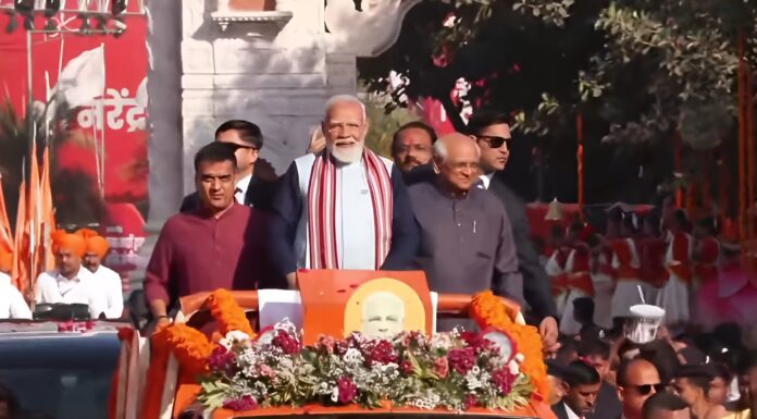 PM Modi Leads Shaurya Yatra with 108 horses in Somnath, Honours Temple History and Valour PM Modi Leads Shaurya Yatra with 108 horses in Somnath, Honours Temple History and Valour