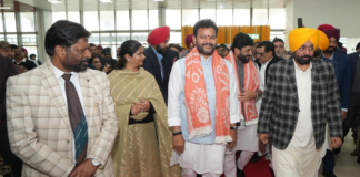 CM Bhagwant Singh Mann Attends Inauguration Ceremony Of Terminal Building At Halwara International Airport In Ludhiana Punjab Chief Minister Bhagwant Singh Mann on Sunday attended the inauguration of the terminal building at Halwara International Airport in Ludhiana.