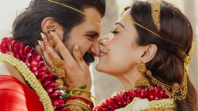 Rashmika Mandanna And Vijay Deverakonda After 'The Wedding of Virosh', the couple shared their dreamy pictures as bride and groom on Thursday evening.