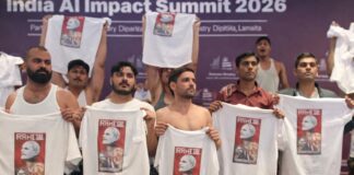 Shirtless Protest at AI Summit Leads to Arrest of Youth Congress President