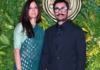 Aamir Khan’s Gf Gauri Spratt’s Saree Look Steals Spotlight At Pre-Wedding Reception The couple arrived hand-in-hand for the wedding reception, where Gauri's desi and simple look in saree stole everyone's heart.