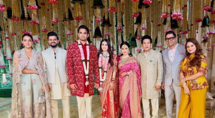 Sachin Tendulkar’s Son, Arjun marry Saaniya Chandhok in Mumbai Sachin Tendulkar's Son, Arjun marry Saaniya Chandhok in Mumbai