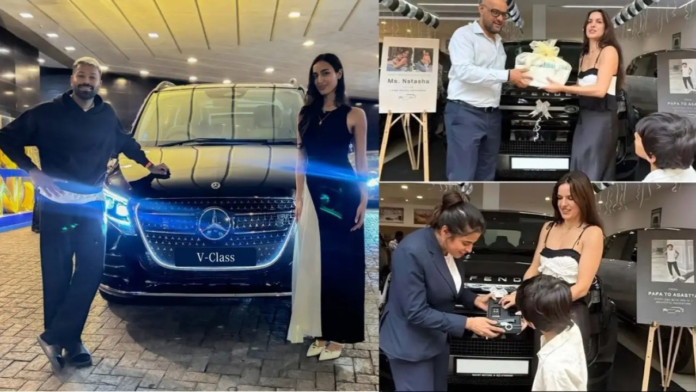 In February, Hardik had bought a luxury car, Land Rover Defender, worth about Rs 4 crore for his ex-wife Natasha Stankovic and son Agastya.