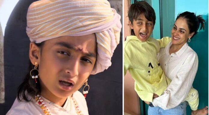Riteish Deshmukh’s 10-year-old son Rahyl makes acting debut as young Shivaji in ‘Raja Shivaji’ Riteish Deshmukh's 10-year-old son Rahyl makes acting debut as young Shivaji in 'Raja Shivaji'
