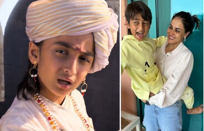 Riteish Deshmukh's 10-year-old son Rahyl makes acting debut as young Shivaji in 'Raja Shivaji'