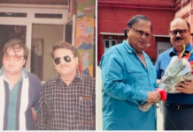 A Fan Boy Moment: Veteran actor Rakesh Bedi meets fan after three decades, recreates nostalgic moment Veteran actor Rakesh Bedi met one of his old fans, noted author, traveler, and Delhi Metro senior official Dr. Rishi Raj, after a gap of 31 years.
