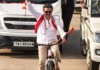 Thalapathy Vijay Panics At Rally, Abandons Cycle As Fan’s Flower Toss Sparks Scare In the video, that is widely circulating in internet, Thalapathy Vijay can be seen cycling in Kanniyakumari as part of his campaign.