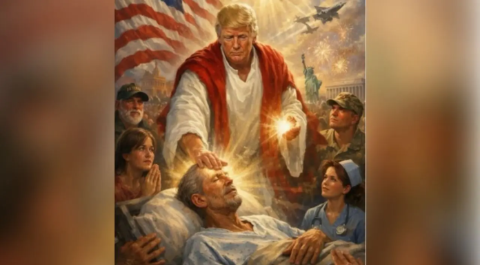 Trump’s Pope Attack Followed by AI Image Showing Him as Jesus-Like Figure