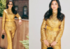 Isha Ambani Revives 1996 Chanel Couture With A Modern Maharani Twist Isha Ambani, who is known for her classy looks, has showcased her golden girl look with this outfit.