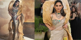 From 20 Years Old Mango To Blouse Crafted From Nita Ambani’s Jewels: Isha Brings Family Heirlooms To Met Gala Isha Ambani's saree was very special and magnificent, making her entire look royal.