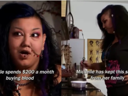 ‘Real-Life Vampire’? US Woman Claims She Drinks A Litre Of Blood Every Day During a show, the 30-year-old woman, Michelle, expressed that she is addicted to blood and does not feel good without having it.