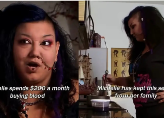 ‘Real-Life Vampire’? US Woman Claims She Drinks A Litre Of Blood Every Day During a show, the 30-year-old woman, Michelle, expressed that she is addicted to blood and does not feel good without having it.