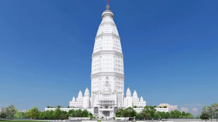 Once the construction is completed, the temple's height will be around 210 meters (689 feet), which will make it the tallest temple in the world.
