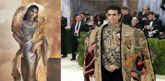 Isha Ambani Steals Spotlight at Met Gala 2026 With Sculpted Saree, Mango Twist; Karan Johar Bring Drama to Red Carpet Isha Ambani Steals Spotlight at Met Gala 2026 With Sculpted Saree, Mango Twist; Karan Johar Bring Drama to Red Carpet