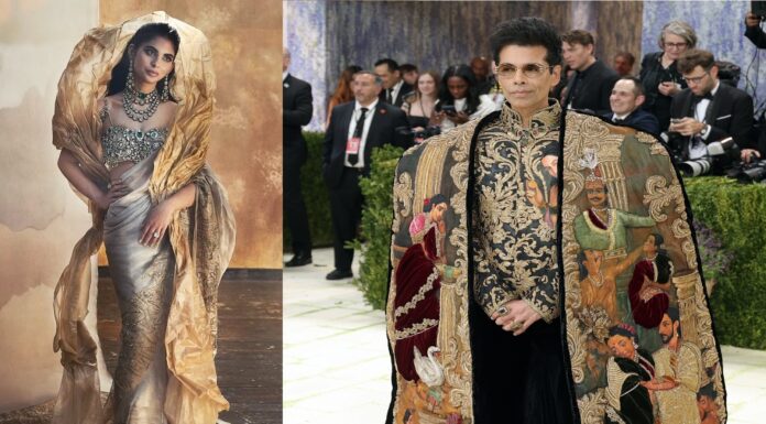 Isha Ambani Steals Spotlight at Met Gala 2026 With Sculpted Saree, Mango Twist; Karan Johar Bring Drama to Red Carpet Isha Ambani Steals Spotlight at Met Gala 2026 With Sculpted Saree, Mango Twist; Karan Johar Bring Drama to Red Carpet