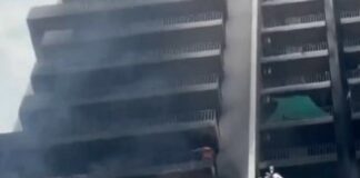 A massive fire broke out in a residential building in Noida’s Sector 75; Rescue Operation Underway A massive fire broke out in a residential building in Noida's Sector 75; Rescue Operation Underway