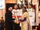 President Droupadi Murmu Confers Padma Shri Award Upon Rohit Sharma President Droupadi Murmu conferred the Padma Shri award upon Rohit Sharma—the legendary Indian batsman and World Cup-winning captain—on June 23.