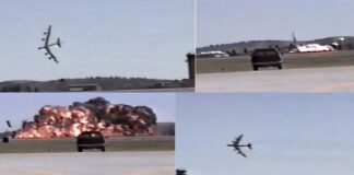 Deadly California Air Disaster: B-52 bomber On Fire, As Plane Goes Down In Flames Shortly After Takeoff Deadly California Air Disaster: B-52 bomber On Fire, As Plane Goes Down In Flames Shortly After Takeoff