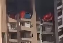 Massive Fire Erupts At Noida’s Aranya Society In Sector 119 After Suspected AC Explosion Massive Fire Erupts At Noida's Aranya Society In Sector 119 After Suspected AC Explosion