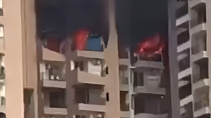 Massive Fire Erupts At Noida's Aranya Society In Sector 119 After Suspected AC Explosion