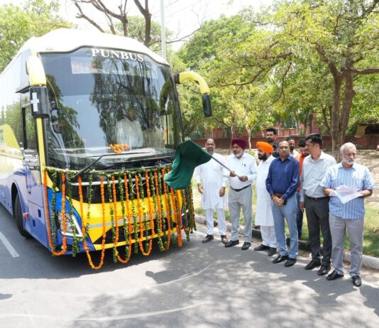 Punjab Govt Expands Delhi Airport Luxury Bus Fleet; Harpal Singh Cheema Flags Off 5 New Volvo Coaches