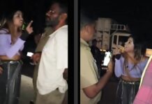Meerut Shocker: Drunk Woman Creates Roadside Chaos, Slaps Man, Misbehaves With Police Meerut Shocker: Drunk Woman Creates Roadside Chaos, Slaps Man, Misbehaves With Police