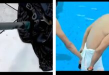 Shocking Pool Moment: Snake Crawls Into Young Man’s Underwear, Video Goes Viral Shocking Pool Moment: Snake Crawls Into Young Man’s Underwear, Video Goes Viral