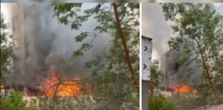 Massive Blaze In EV Showroom At Indore; Dozens Of Vehicles Reduced To Ashes Massive Blaze In EV Showroom At Indore; Dozens Of Vehicles Reduced To Ashes